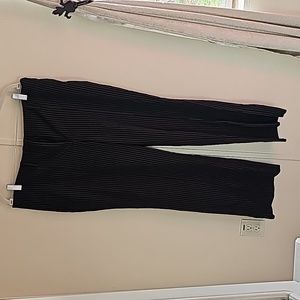 Black Pinstripe Pants